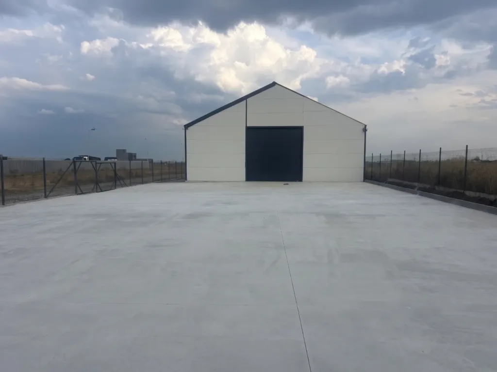 Hala de producție FIBERSIP din Ovidiu, vedere exterioară