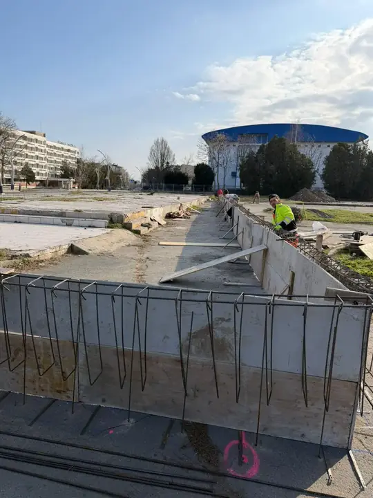 Șantierul spațiilor comerciale Saturn, Mangalia