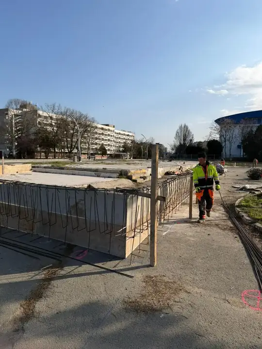 Șantierul spațiilor comerciale Saturn, Mangalia
