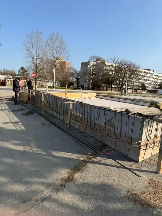Șantierul spațiilor comerciale Saturn, Mangalia