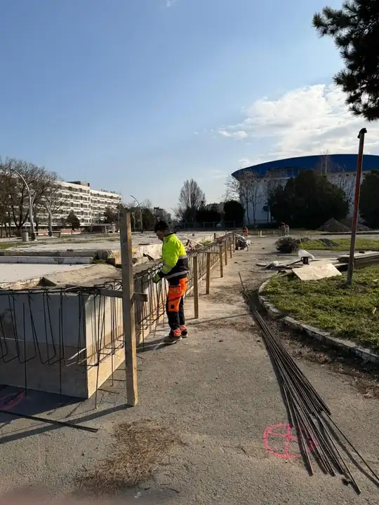 Șantierul spațiilor comerciale Saturn, Mangalia